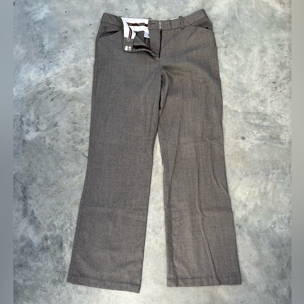 Worthington Size 8 Brown/Tan Wide Leg Business/Dress Pants